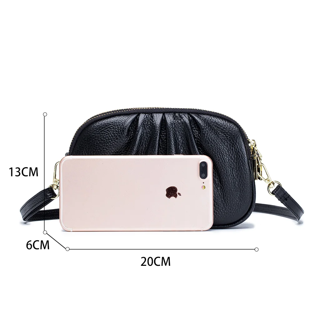 Zency Мягкая Сумка Через Плечо Из Натуральной Кожи Классическая Дизайнерская