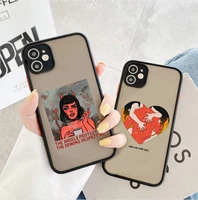 lovely devil women sexy girl cellphone bumper clear matte pc back phone case for iphone 11 12 pro xs max 6 6s 7 8 plus x xr case