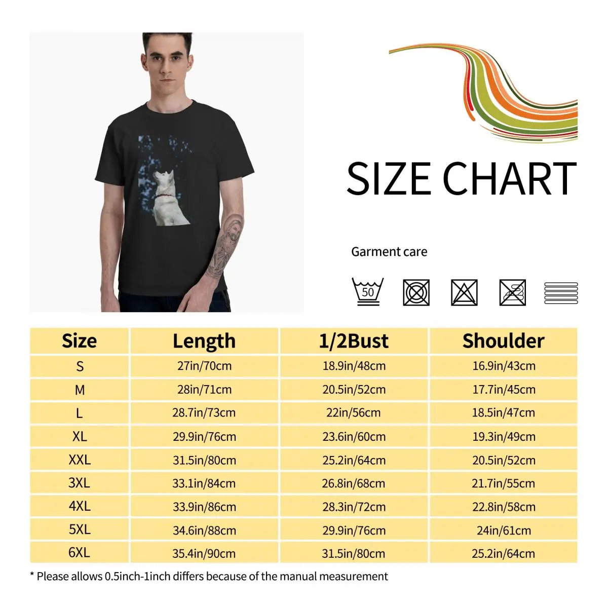 

Akita-inu-5 Graphic Tee Men's Basic Short Sleeve T-Shirt Funny Tops