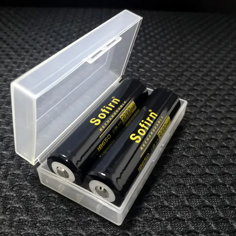 Sofirn 18650 3000mAh Top Head Discharge 3.7V HD Cell NCR18650B Li-ion Rechargeable 18650 Batteries for Torch /Flashlight/Toys