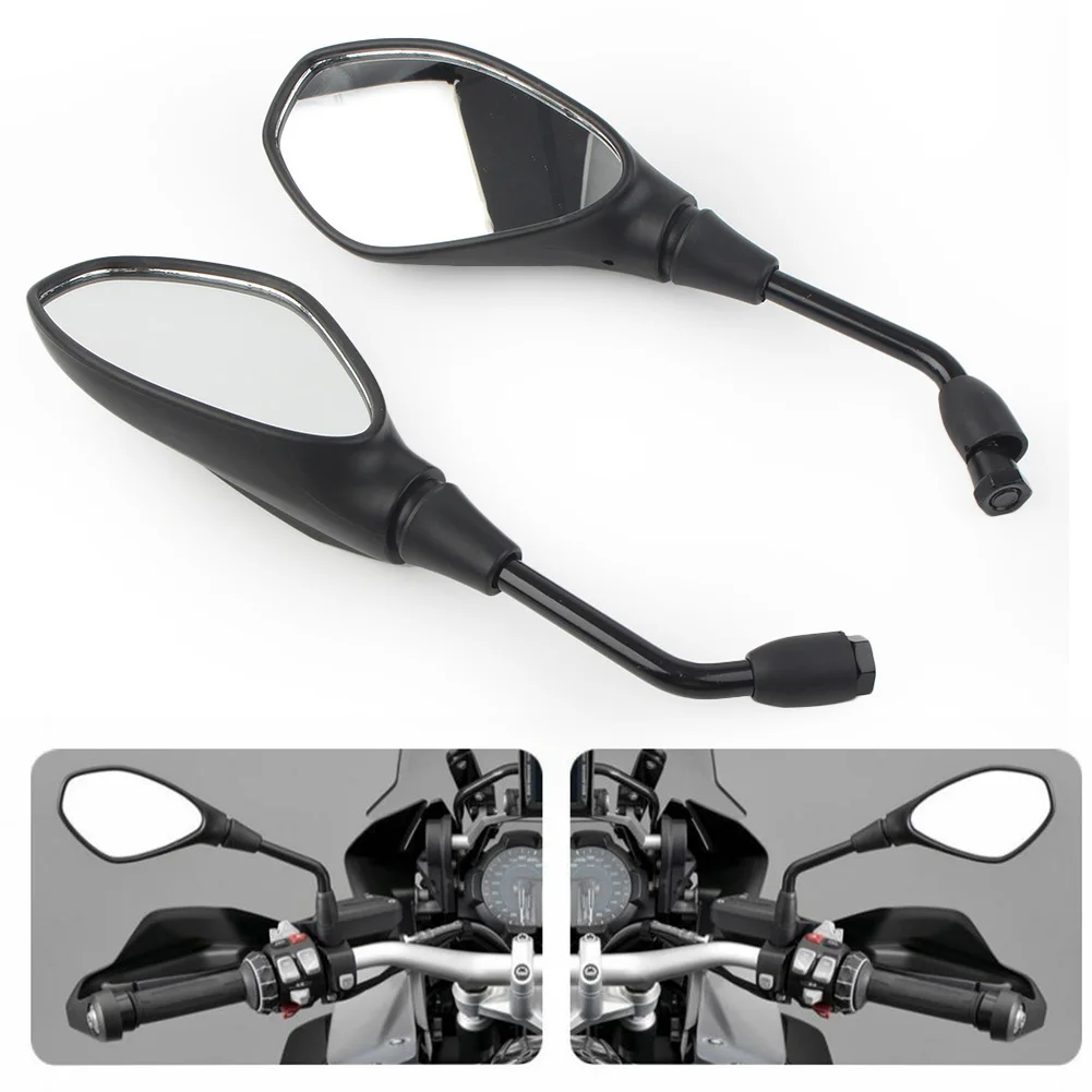 

Motorcycle Rear View Side Mirrors Rotate 360 degrees Adjustable Universal Fit 10mm Positive Threads For BMW For Yamaha For Honda