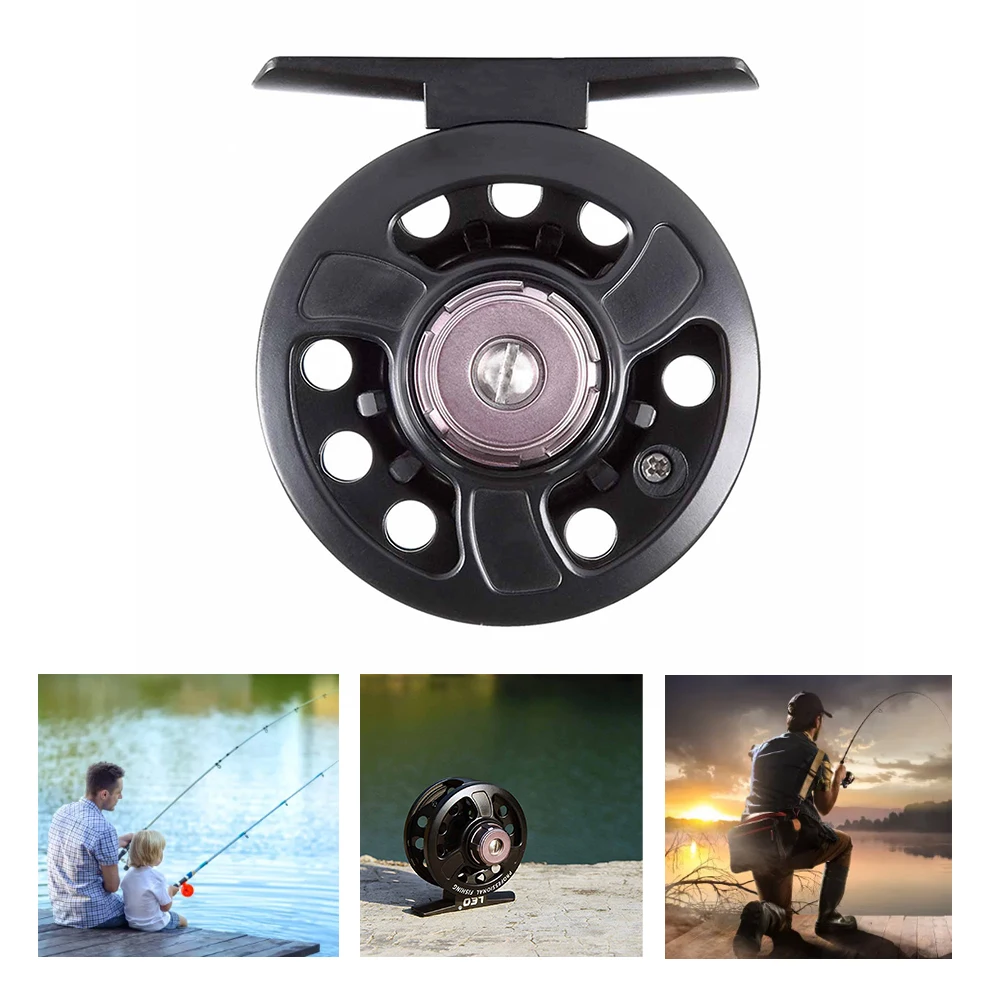 

Ultra-Light Fishing Wheel Left And Right Raft Wheel Metal Main Shaft Drive Gear And Triple Washer Outdoor Fishing Gear Black
