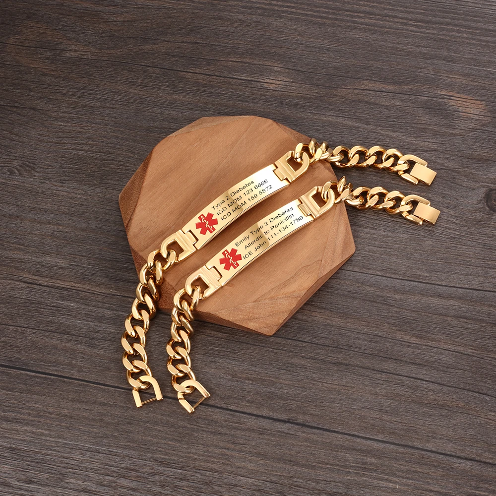 Мужские браслеты с гравировкой на заказ браслет из нержавеющей стали аварийным