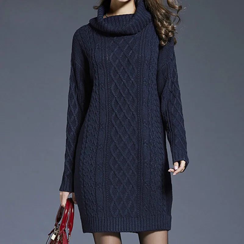 

Женское однотонное платье-свитер, рубашка джемпер свободного кроя с длинным рукавом, Осень-зима 2021