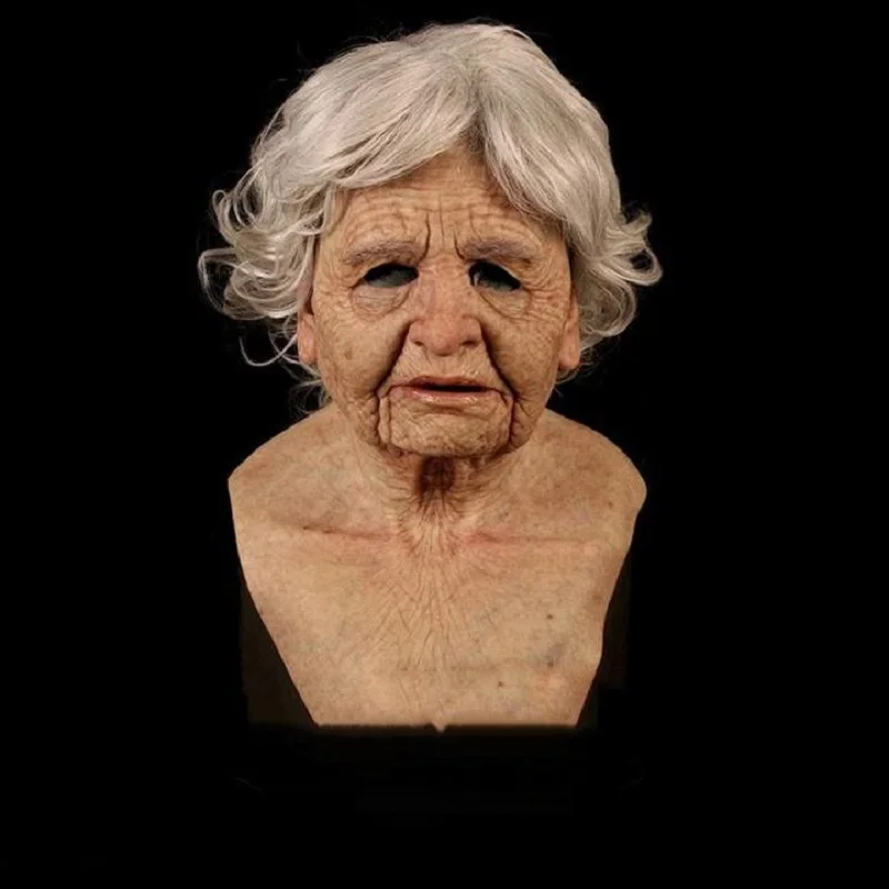 Halloween Scary Party Old Man Mask Realistic Cosplay Costume Latex | Дом и сад