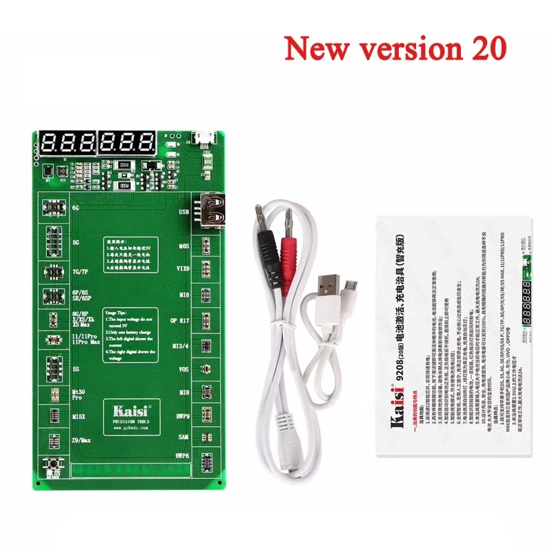 Плата для активации аккумулятора Kaisi K-9208 iPhone 5-12 Pro Max Huawei OPPO Android умный тестер