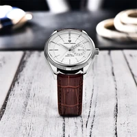 pagani design 40mm mens new quartz 200m waterproof watch classic luxury sapphire glass leather strap vh65 mechanical wristwatch