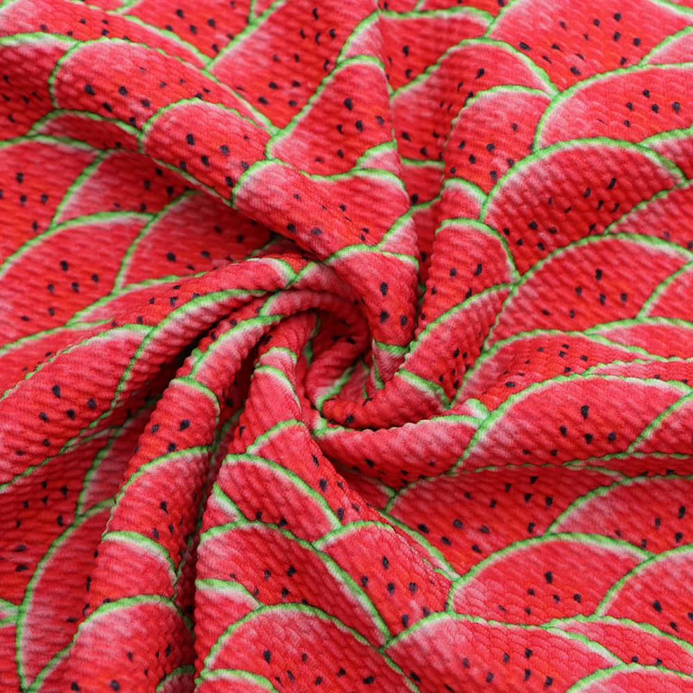 1/2 двор с принтом клубники С в виде арбуза пуля ткань Ливерпуль 4 Way Stretch из