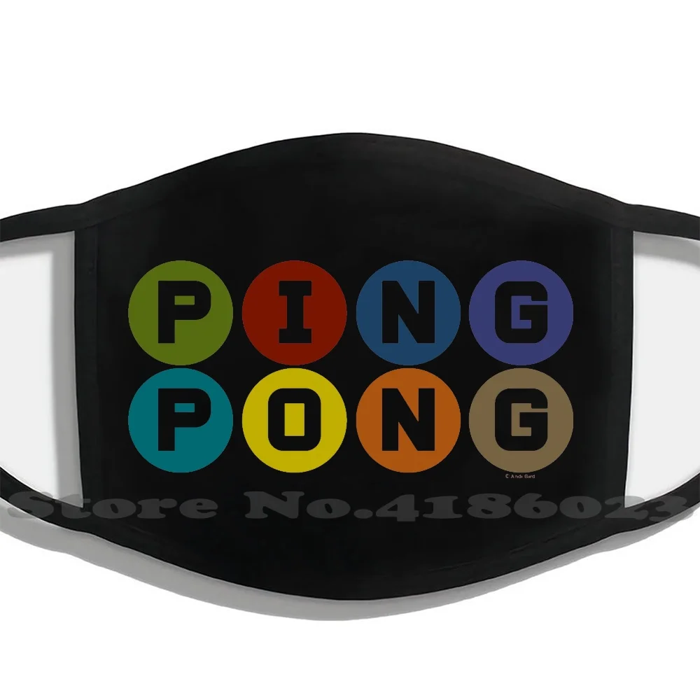 

Ping Pong Fashion Funny Mouth Mask Face Masks Game Sports Spin Competition Paddle Ping Pong Table Tennis Ping Pong Bar Table