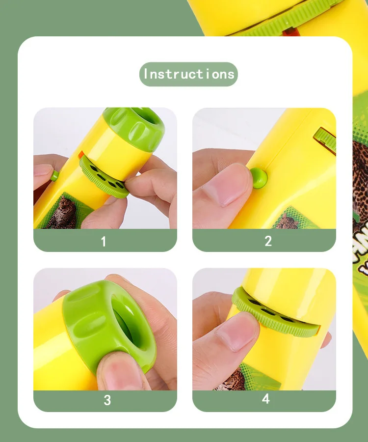 Детский проектор светильник вспышки с мультяшными рисунками животных динозавр