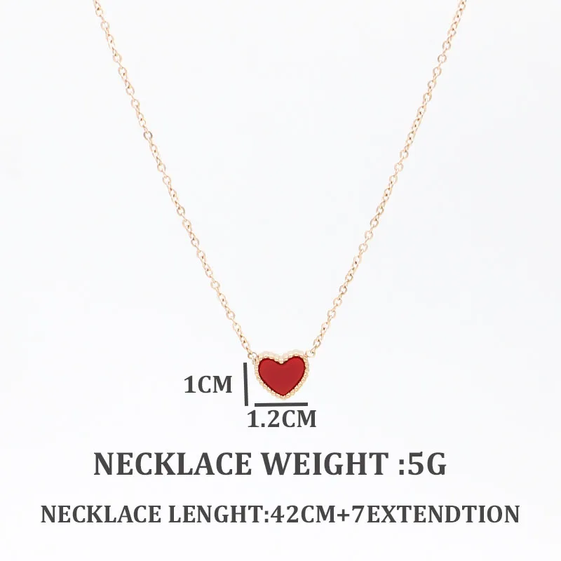 Fengnee Роскошные ювелирные изделия из нержавеющей стали для женщин Love Rose Gold