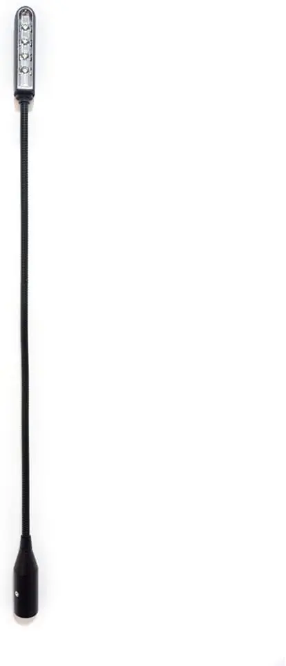

Flexible LED Gooseneck XLR Console Light 12 volts 18 inches LED Console Lamp for Mixers (3pin 12V XLR)