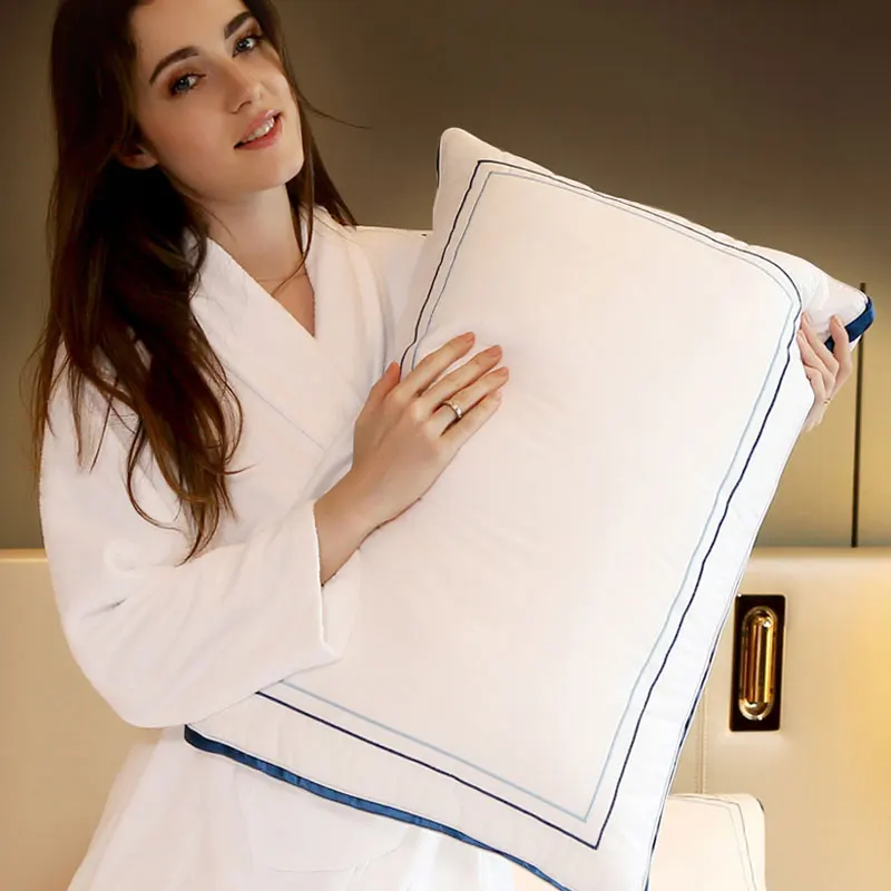 

Hotel Decorative Soft Pillow Healthy Sleeping Pillows for Neck Pain Orthopedic Protection Slow Rebound Cervical Pillow Bedding