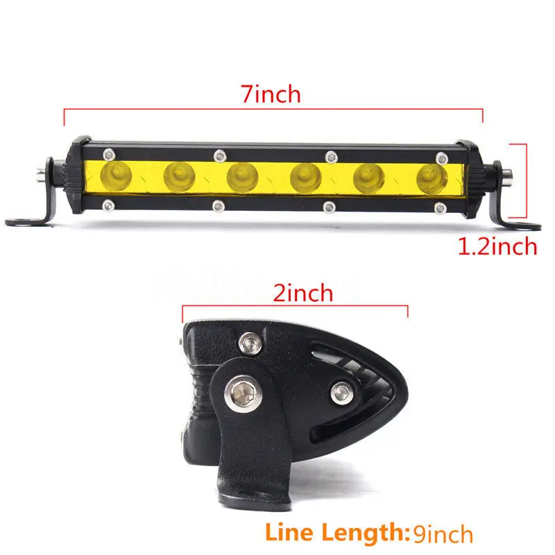 

For SUV ATV Boat 4WD Off-road Work Light Bright Driving Lamp 12V 18W 1pc