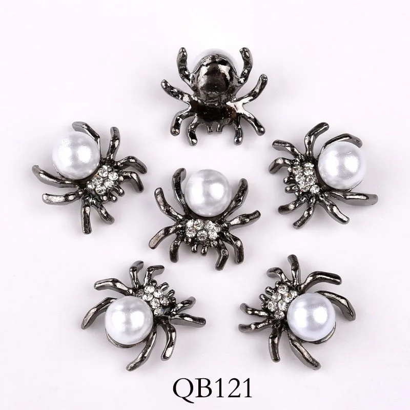 10 шт. Новый Паук для ногтей декоративные блестящая жемчужина Стразы серия
