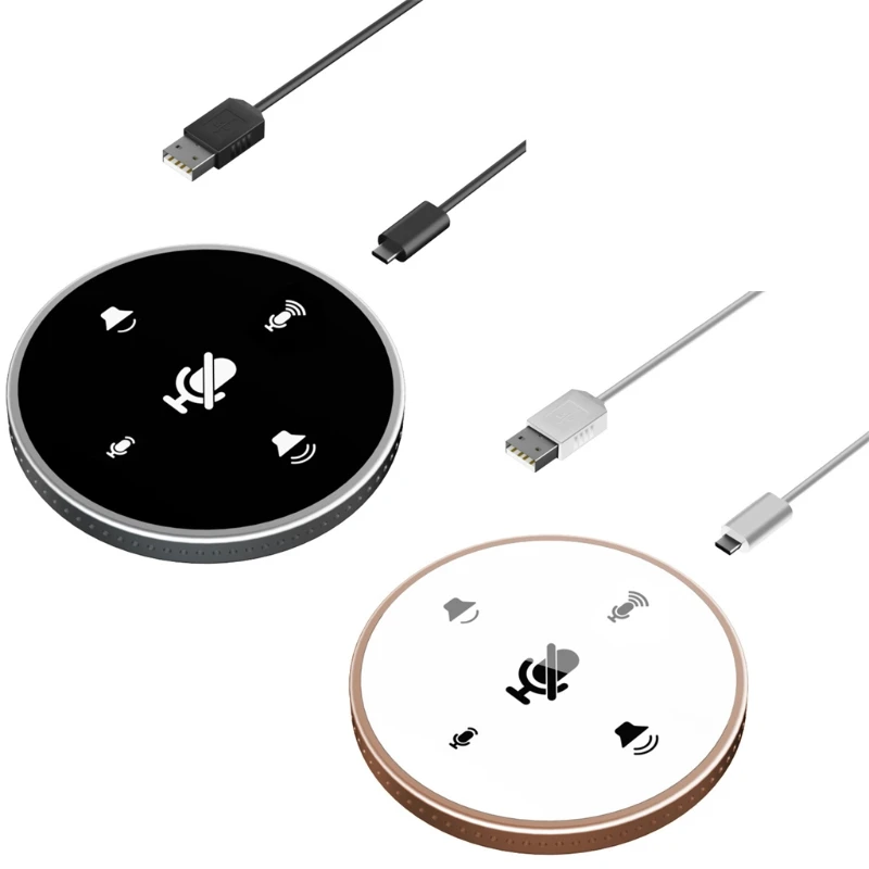 

360° Omnidirectional Mic One-Key Button Mute Microphone for On-line Chatting
