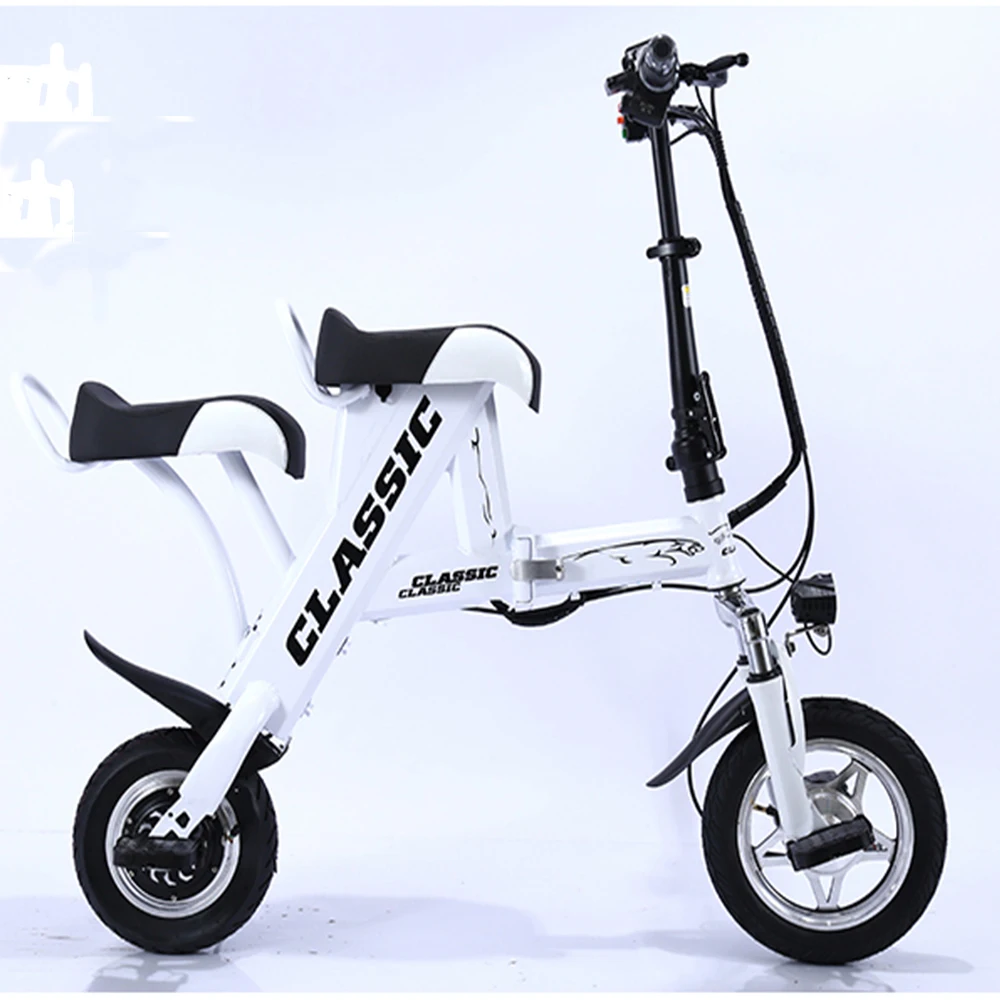 

Складной электрический скутер 36В 48В двухколесный умный электрический велосипед с сиденьем офисный работник студент