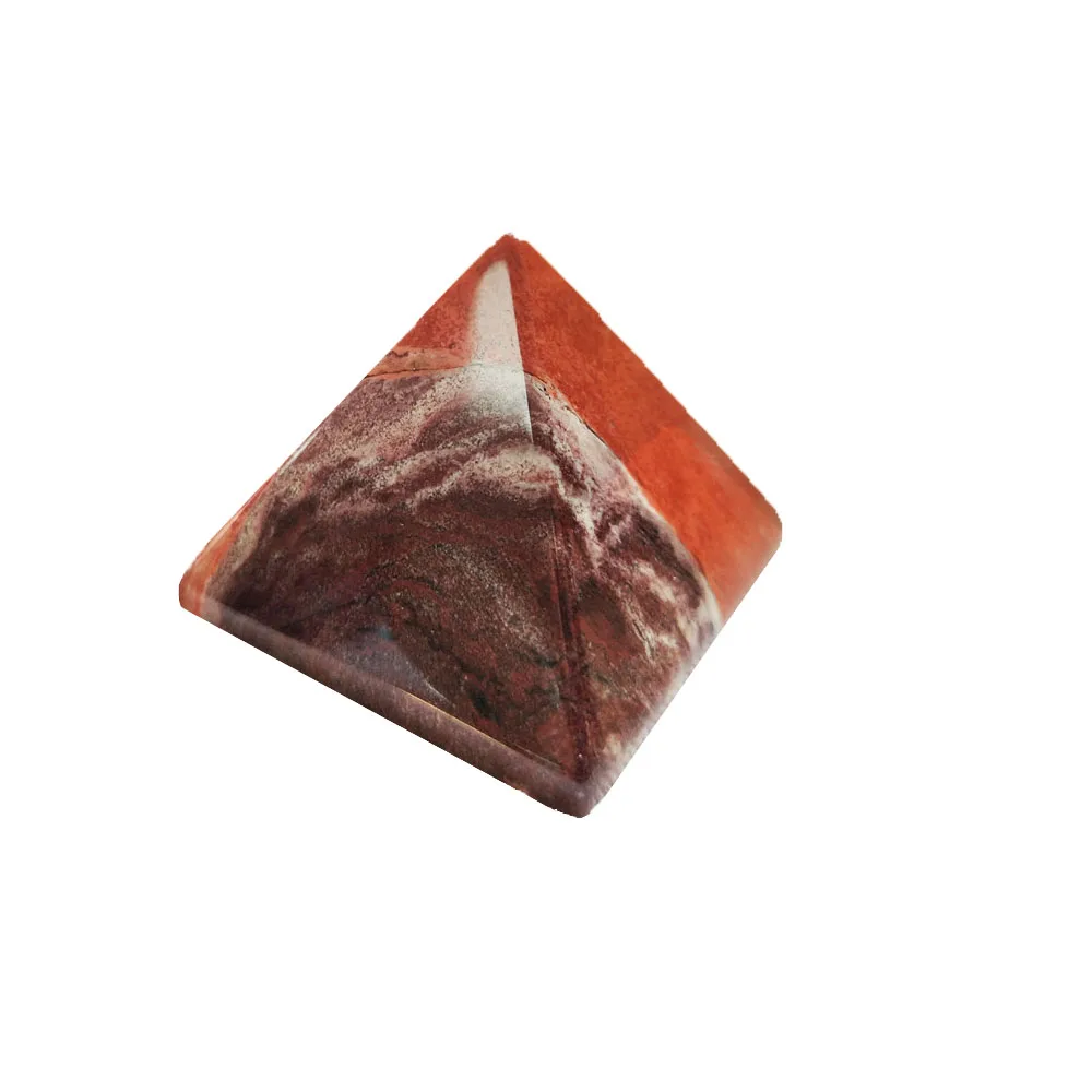 30 мм целебные рейки натуральный красный яшма камень пирамида из кристалла кварца