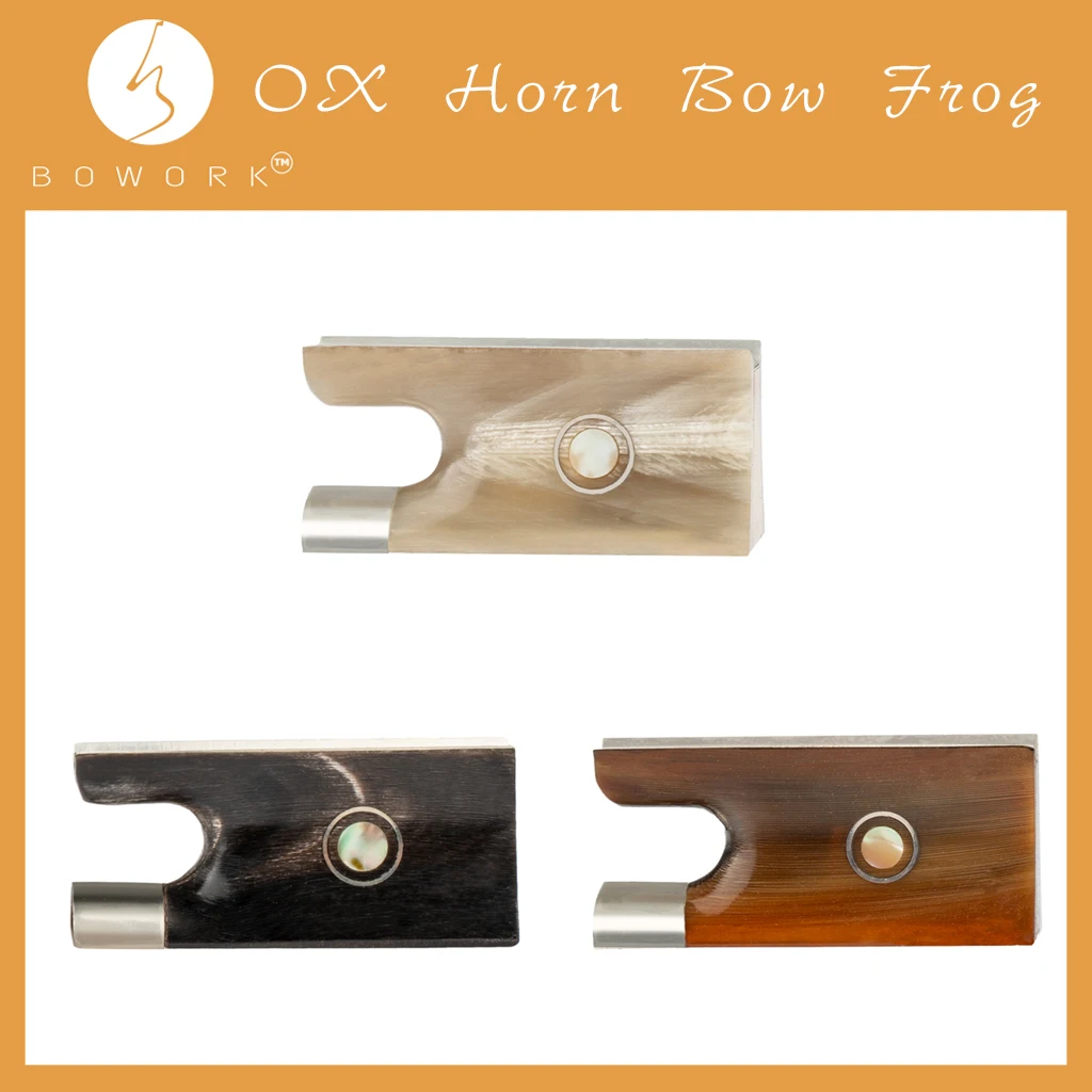 

BOWORK OX Horn Violin Bow Frog Violin Bow Parts 4/4 Violin Fiddle Replacement Making Repair
