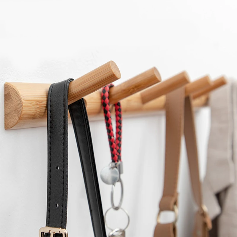 

Wood Coat Hanger Wall Hook Home Decorative Accessories Clothes Hangers Key Holder Wall Mounted Coat Rack Key Hanger Wall Shelf