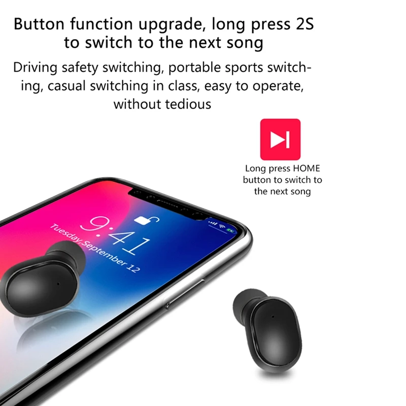 A6L TWS беспроводные наушники со светодиодным дисплеем Bluetooth V5.0 гарнитуры с