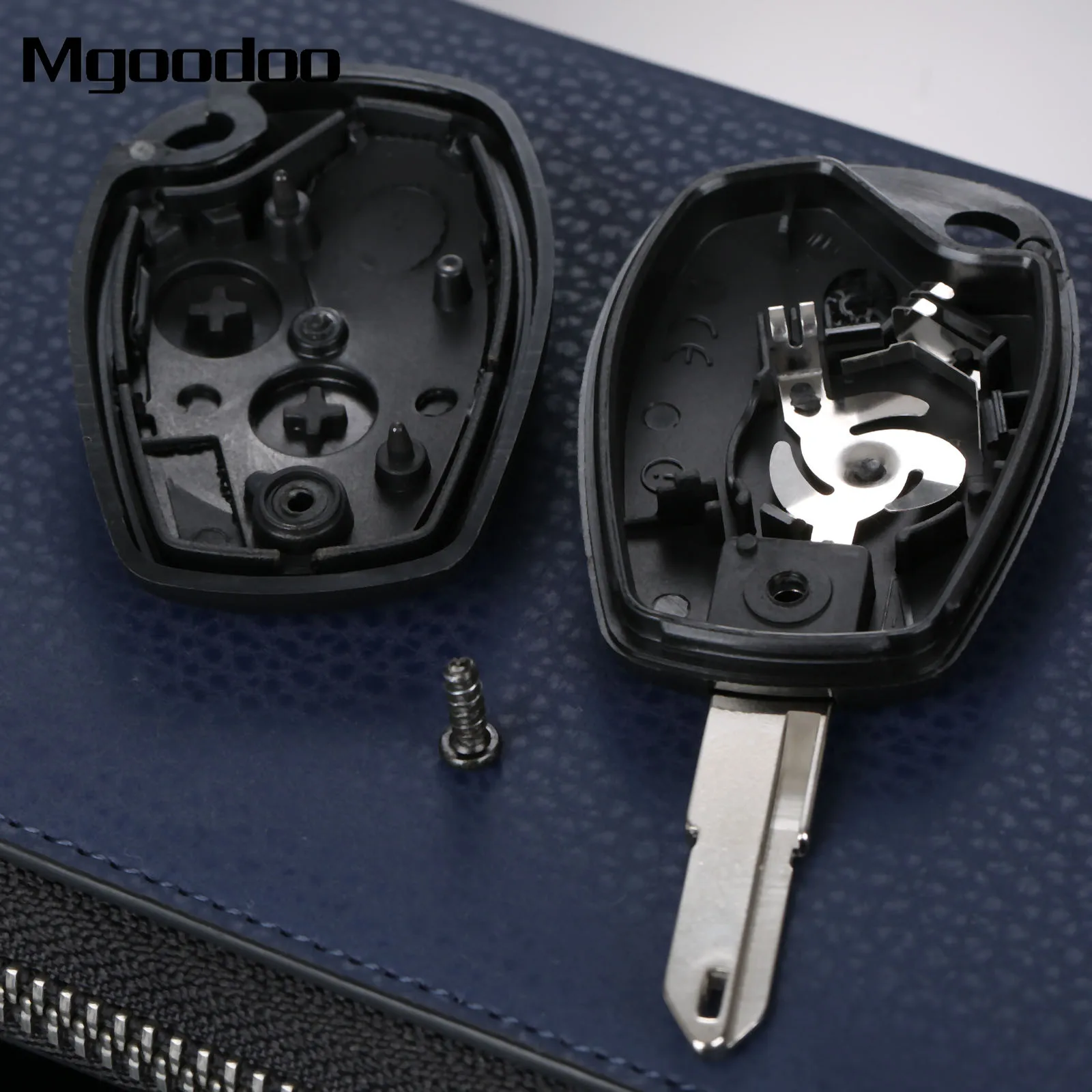 Mgoodoo 2 Buttons Car Key Shell Remote Fob Cover Case For Renault Clio DACIA Logan Sandero Uncut Blade Replacement | Автомобили и