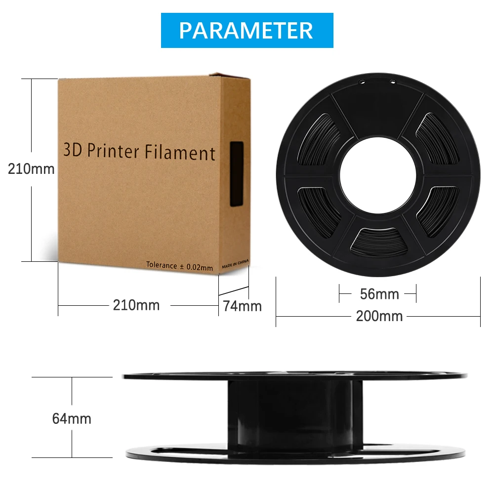 PETG PLA Filament 2KG 1.75mm For FDM 3D Printer 100% No Bubble Excellent Quality Plastic Printing Children Scribble | Компьютеры и