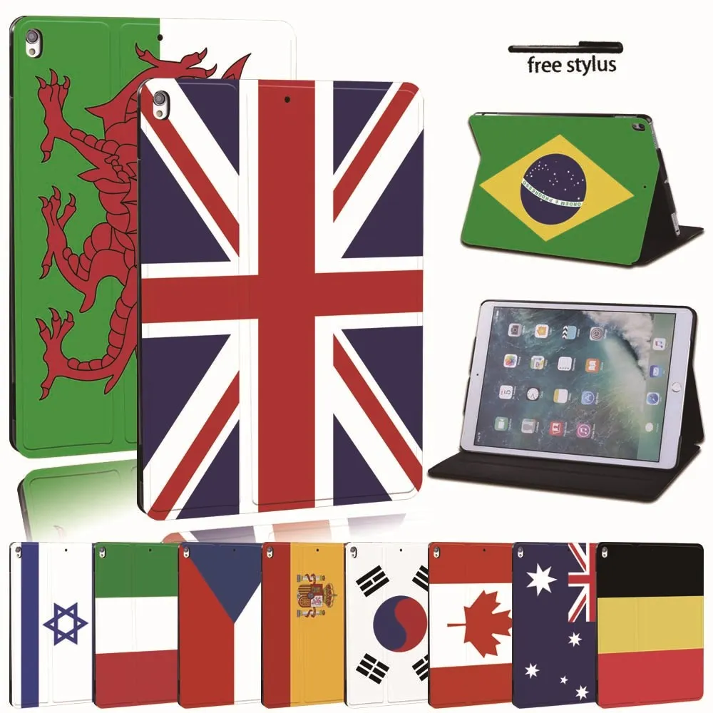 

For Apple iPad mini 1 2 3 4 5 6 PU Printing PU Leather Tablet Stand Folio Cover-Ultra-thin Flag tablet Stand Case