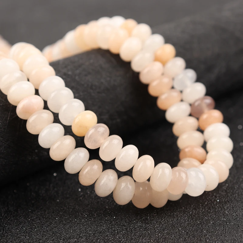

Natural Stone 8*5mm About 80pcs Pink Aventurine Abacus Beads Round Loose Beads For Jewelry Making DIY Bracelet Necklace 15"