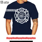 Новинка 2019, популярная мужская модная футболка от известного бренда с круглым воротником, футболка с графическим принтом для пожарного, пожарного отделения, спасения
