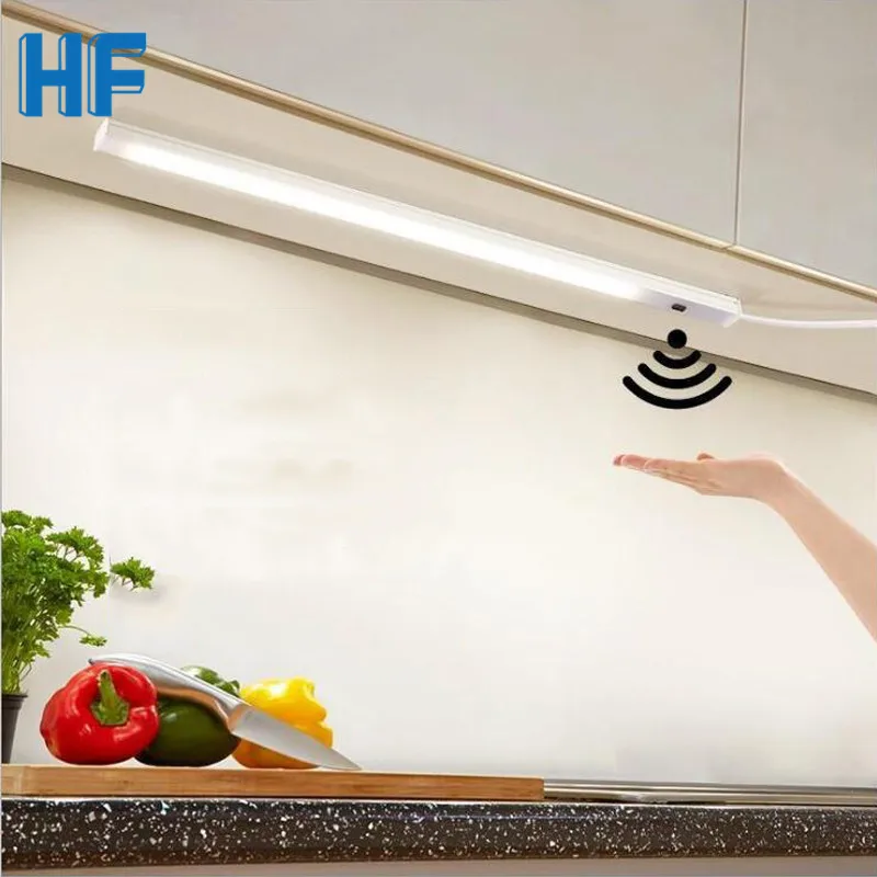 led under cabinet light hand sweep wavesensor night lamp 12v led bar light for bedroomkitchen closetwardrobestairspath free global shipping