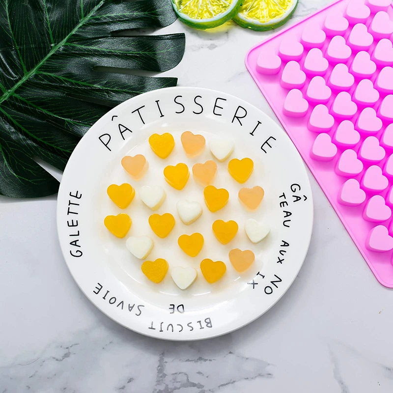 

m-coos Mini Heart Silicone Mold DIY Fudge Mold Chocolate Fondant Mold Baking Cake Decoration Tool Silicone Rubber