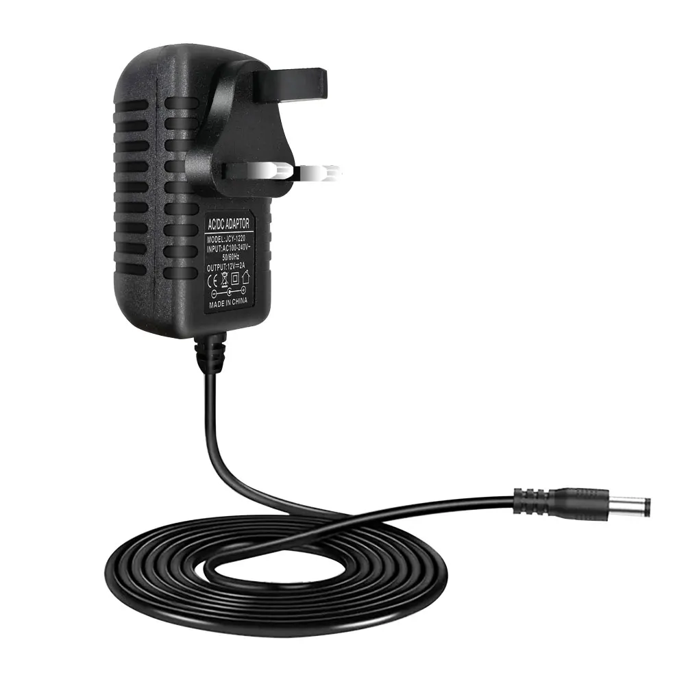 

AC DC12V 2A Power Supply Adapter US EU AU UK Plug LED Strip Light Bar Power Black Strip Lamps Flexible USB Lamp