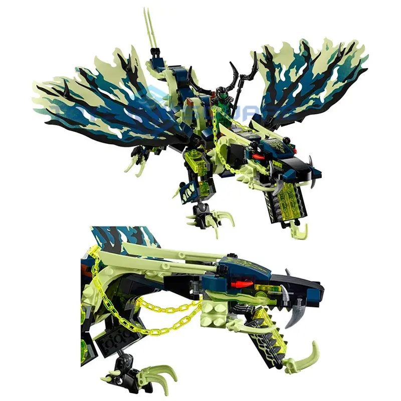 Набор строительных блоков атака моррого дракона экшн фигурки игрушки для детей