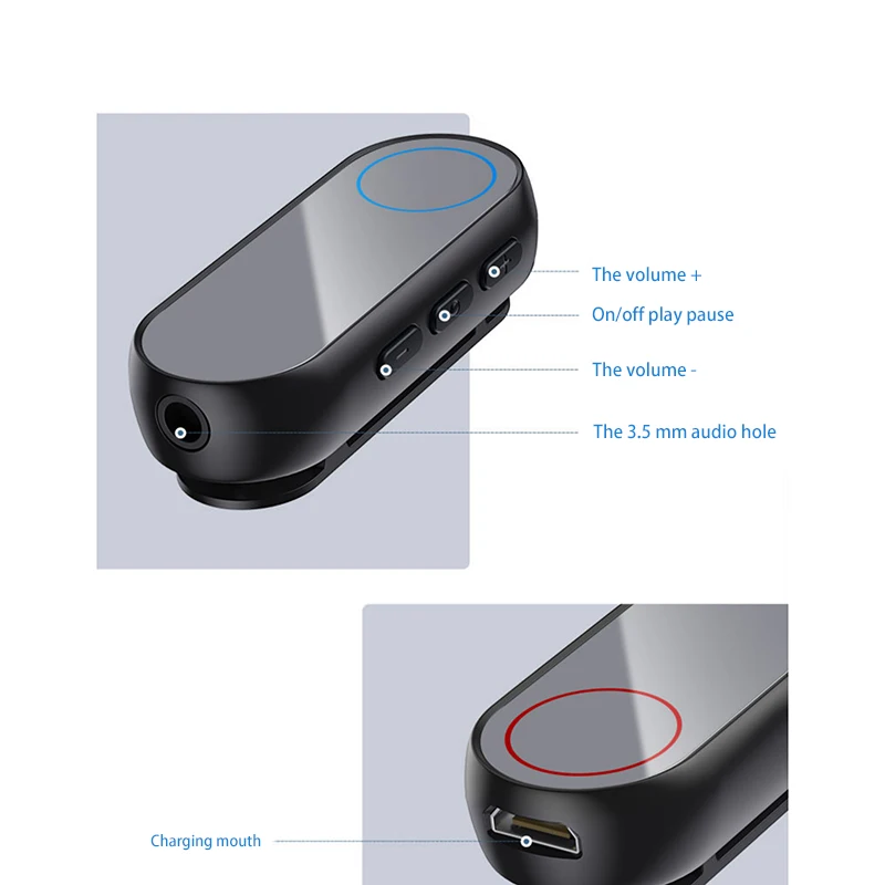 Bluetooth 5,0 адаптер аудио адаптер время ожидания до 200H 3,5 мм музыка Bluetooth аудио приемник для наушников Bluetooth