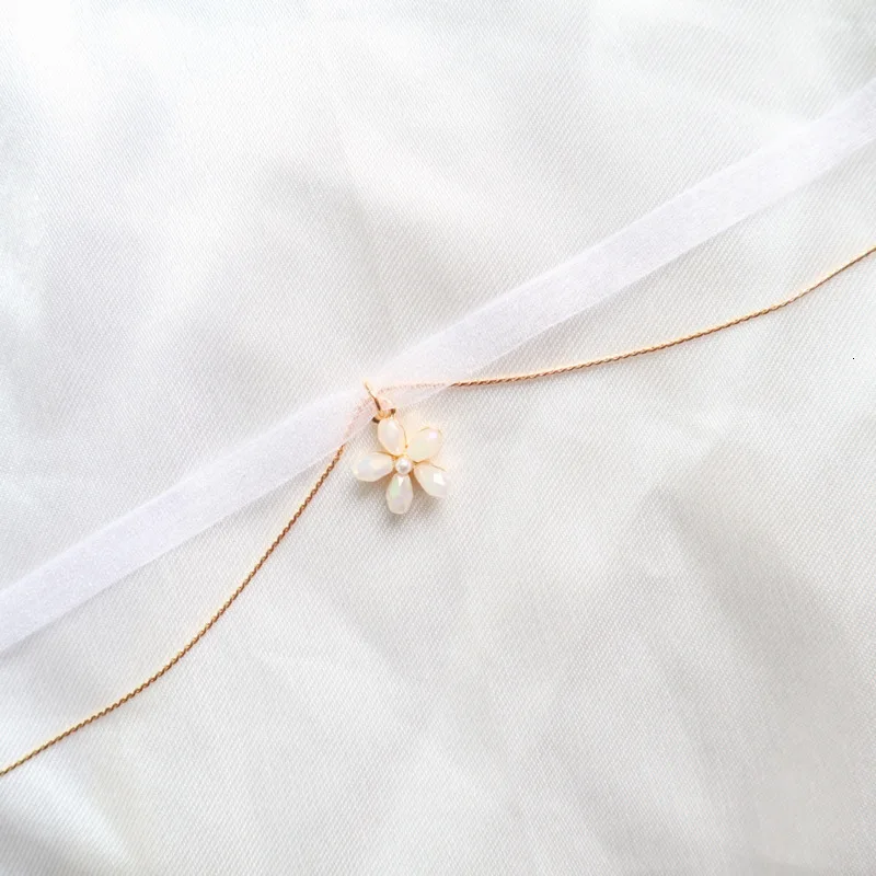 В Корейском стиле Сезон весна Новинка Темпераментное кружевное белый цветок со