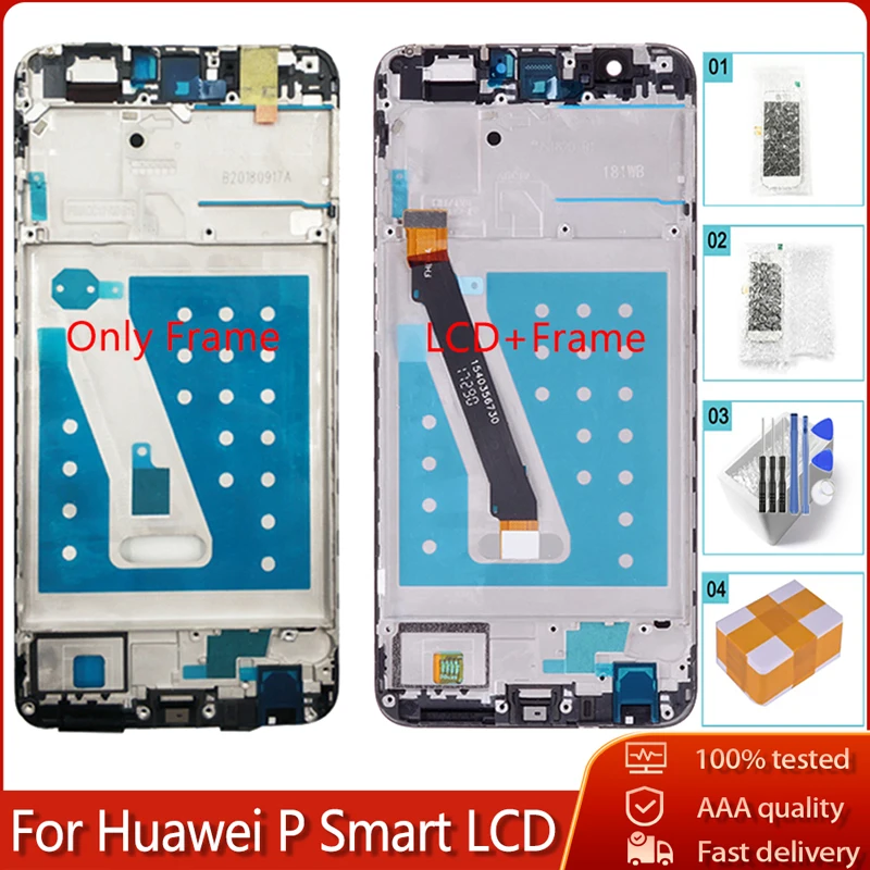 5 65 &quotдля Huawei P Smart G LX1 FIG LX3 LCD сенсорный экран с рамкой дигитайзер для сборки