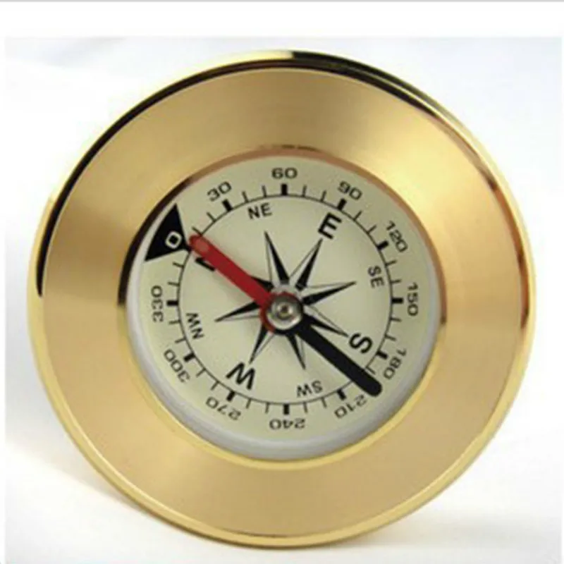 Уличный миниатюрный изысканный компас в твердой обложке латунный медный