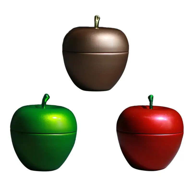 В форме яблока Мини жестяная коробка для хранения чая конфет герметичная кофе