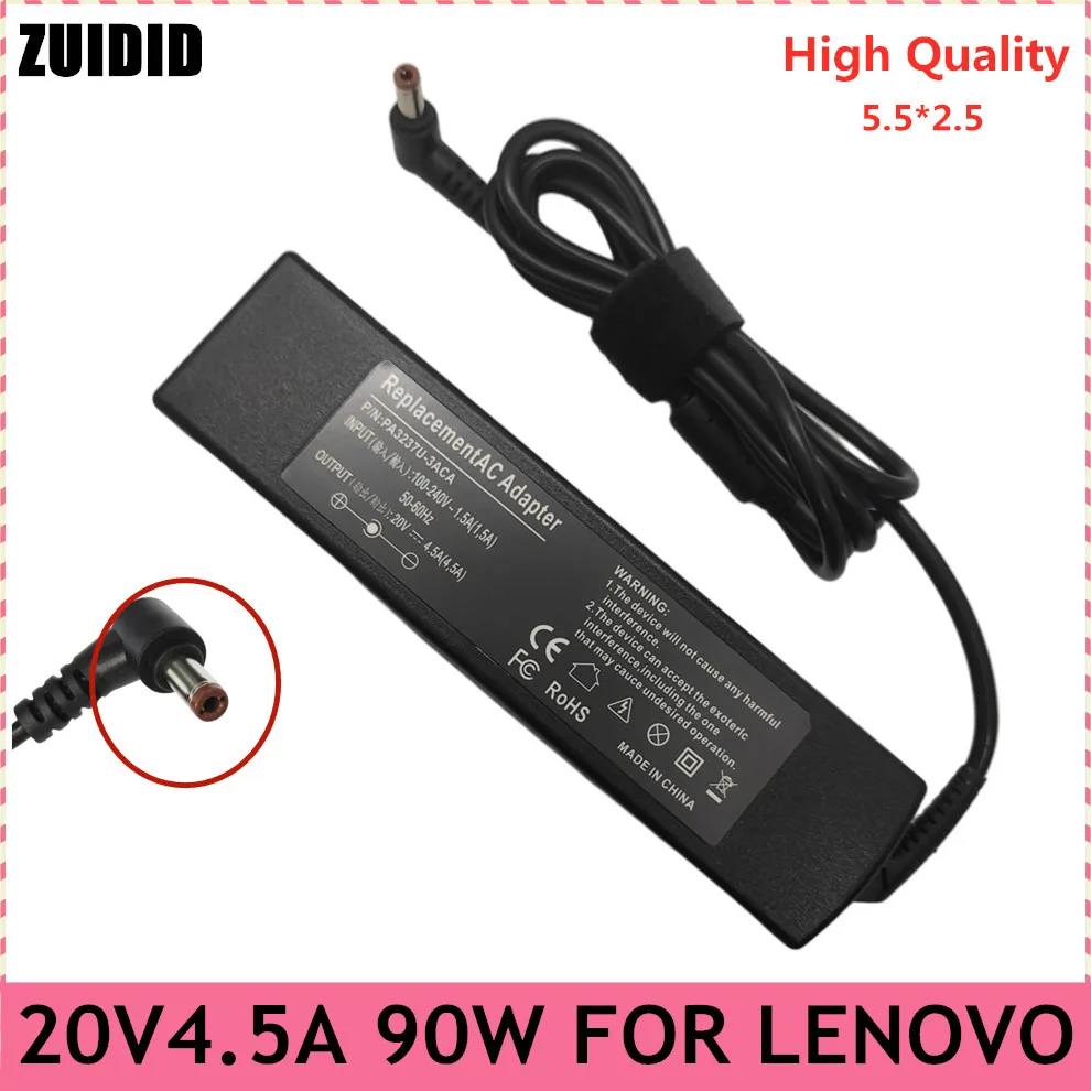 

20V 4.5A 5.5*2.5mm Laptop Adapter Charger For Lenovo IdeaPad G570 G580 G770 G470 Y460 Y470 G480 Y400 E41G Notebook Power Supply