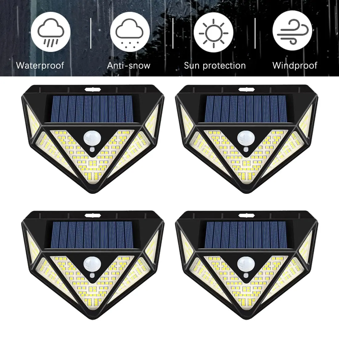 

166LED Solar LED Light Garden Decoration Outdoor Solar Lamp 3 Modes Solar Lamps Waterproof PIR Motion Sensor Street Light Lamp