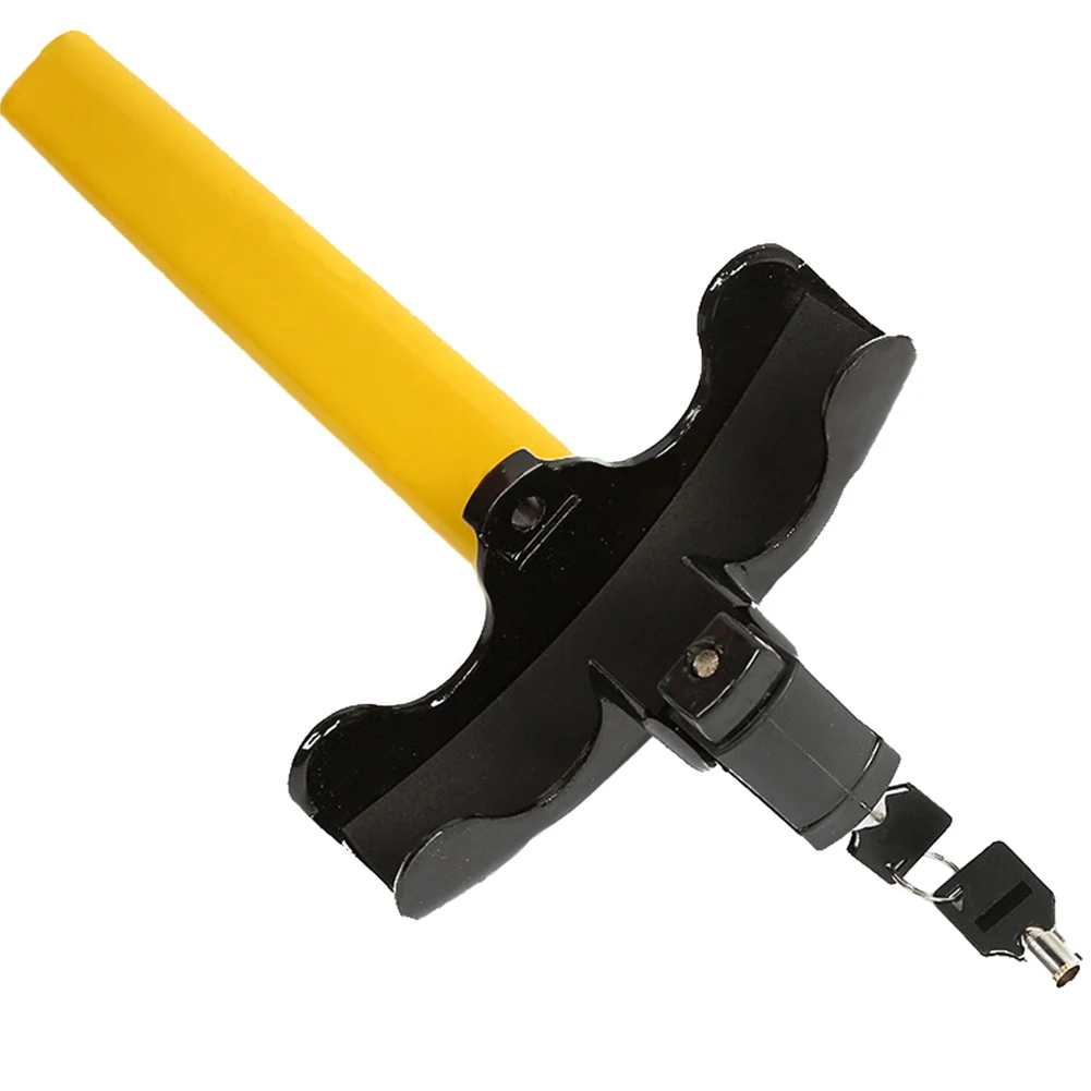 

T Type Tool Emergency For Car Heavy Duty Security Practical Steering Wheel Lock With Keys Universal Anti Theft Professional