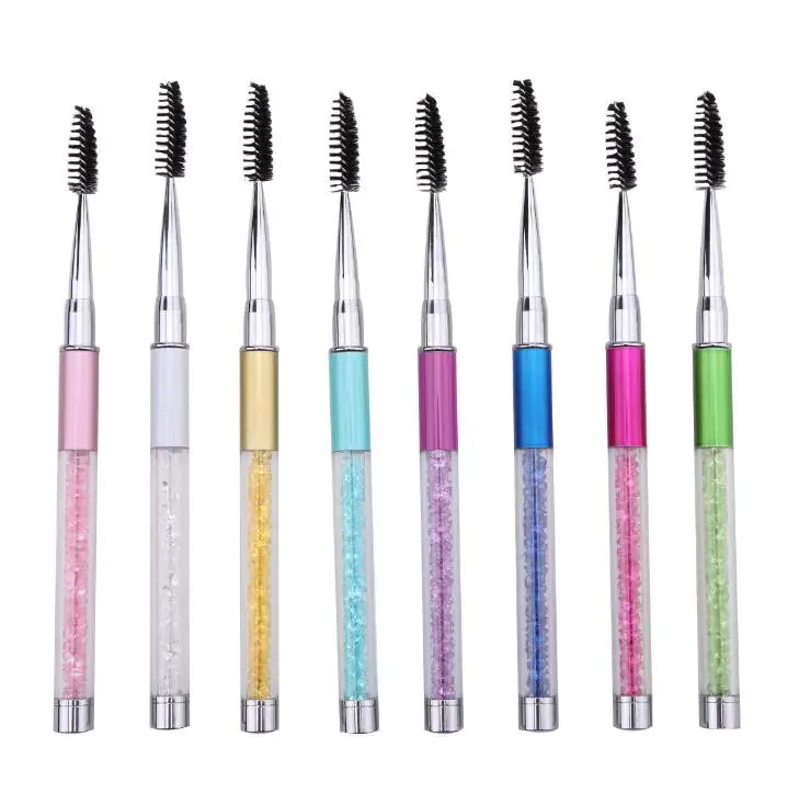 買取 ラインストーンアクリルハンドルまつげブラシ櫛スパイラルマスカラまつげエクステンションアプリケーターSN083