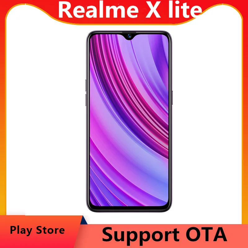 DHL Быстрая доставка Realme X Lite сеть 4G LTE мобильный телефон на 6 3 дюйма разрешение Full