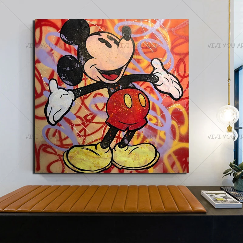 Alec граффити Микки Мауса искусство на заказ живопись Топ Искусство улицы