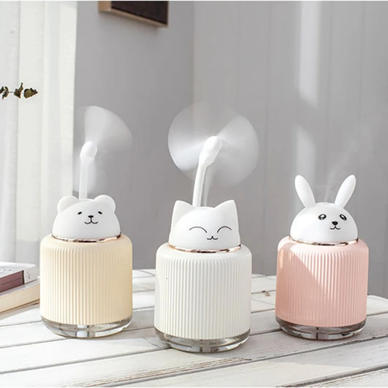 Ультразвуковой увлажнитель воздуха для домашнего офиса с мультяшным кроликом 250