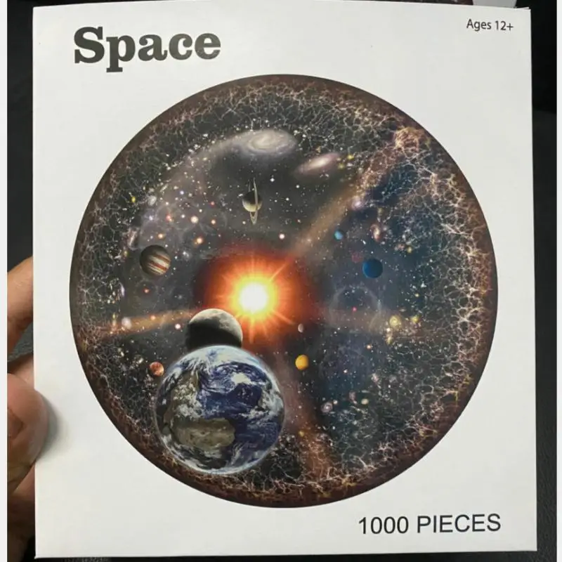 

New Puzzle 1000 Pieces Space Universe Puzzle Circular Puzzle Series Toys DIY Educational Reduce Stress Toy Jigsaw Puzzle Paper