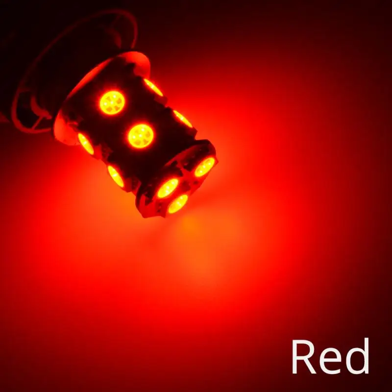 Red 1X BA9S P21W 5050 13Led 1156 BA15S Автомобильные светодиодные поворотные сигнальные огни, тормозные задние лампы, автомобильные парковочные задние лампы заднего хода, DC 12 В - Испускаемый цвет: Red