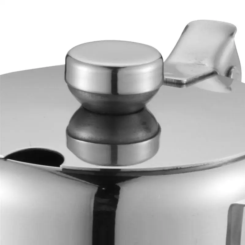 Stainless Steel Seasoning Jar With Lid Multipurpose Canister Spice Storage Pot Container For Sugar Salt |