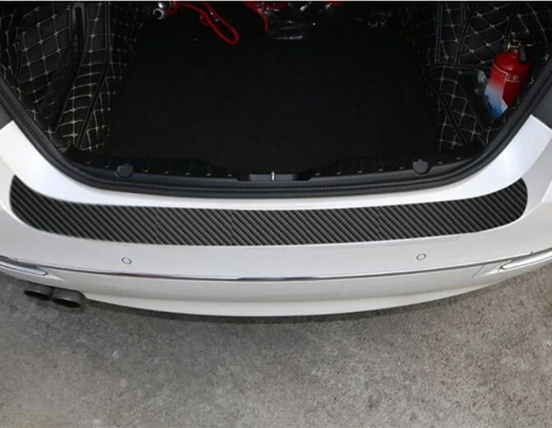 Защита заднего бампера наклейка из углеродного волокна для Mazda 2 3 5 6 CX-3 CX-4 CX-5 CX5 CX-7